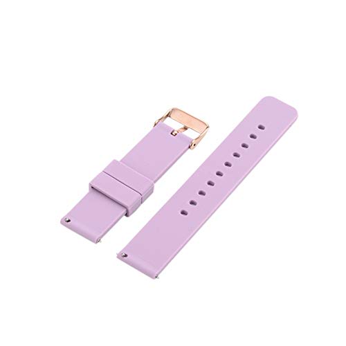 Honecumi 18 UNIVERSAL-PURPLE Bands Compatible With Fossil Women'S Gen 5E/ Q Tailor Smart Watch-18Mm Quick Release Soft Silicone Colorful Pattern Printed Floral Replacement Band thumb #3