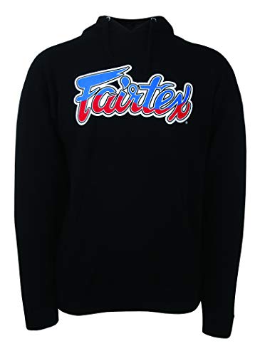 Fairtex Classic Red White and Blue Hoodie Black (2 Extra Large)