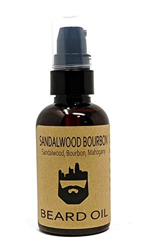 OakCityBeardCo. - Sandalwood Bourbon - 2oz Beard Oil - Beard Conditioner - Sandalwood - Bourbon - Mahogany - Our Most Popular Scent!