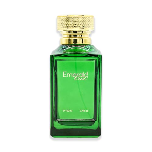 Fine Perfumery Emerald Oud - Warm Spicy Scent with Rose and Oud - Perfumes for Women and Cologne for Men - Mens Cologne - 3.4 oz EDP Spray