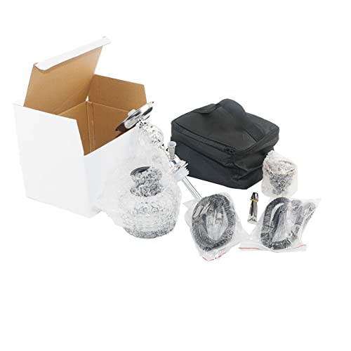 chenmu Shisha -Tragbares Shisha-Set mit Tragetasche und Shishakopf, 2 Silikonschlauch Moderne Reise-Shishas für besseres… – Bild 5