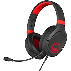 Eliptica Pro Auriculares Gaming Pro G1 POKÉMON POKÉ Ball Negro Y Rojo