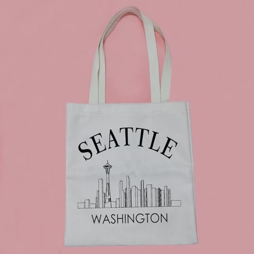 Bolso tote PWHAOO de Seattle, Washington — regalo para amantes de Seattle y viajeros miniatura 6