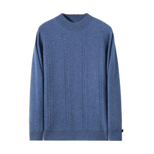 Men Pullover Classic Cashmere Sweater Winter Half High Collar Long Sleeve Warm Knitted Jumper Men's Sweaters