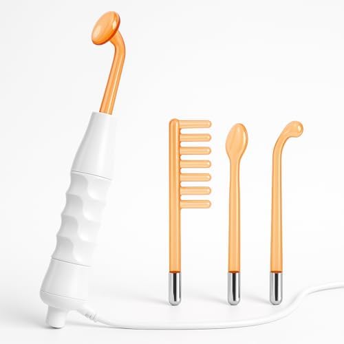 High Frequency Machine Master: Dual-Use Portable Electrode Wand for Enhanced Hair Growth & Scalp Health, Plus Acne Treatment and Skin Tightening - Your All-in-One Solution for Hair and Facial Care