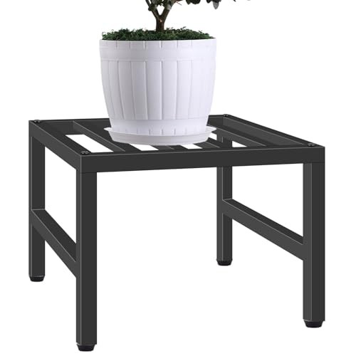 Liqzirtu Soporte para plantas de interior – Soporte de flores bajo resistente, estante de exhibición de plantas de pedestal | Soportes de exhibición de flores bajas con almohadillas antideslizantes