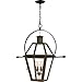 Quoizel RO2814IZ Rue De Royal Pendant, 4-Light 240 Total Watts, Industrial Bronze