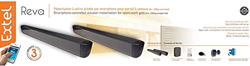 Extel - Motorisation à vérins pour portail à vantaux Reva - déal pour vantaux pleins ou ajourés