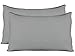 Stretch Jersey Pillow Cases with Invisible Zipper, Universal Size fit all King, Queen and Standard Size Pillows, Modal Rayon Spandex 180 Gram, Soft than Cotton, Pack of 2, Gray