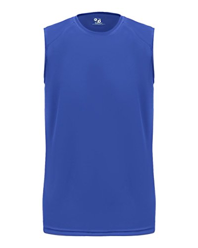 Badger Sport Royal Adult 4X Sleeveless Wicking Tee