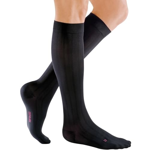 Image of mediven for Men Classic, 20-30 mmHg - Calf High Compression Stockings, Closed Toe Leg Circulation for Men, Compression Dress Socks, Leg Support Compression Coverage, Extra Wide