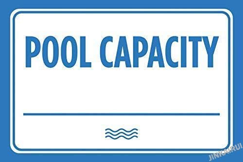 Retro Pool Swim Rules Sign 8