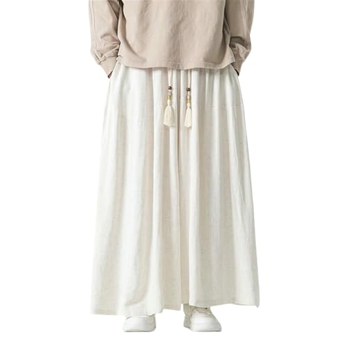 Culottes homme style chinois coupe droite pour un look d'été décontracté