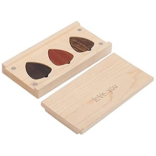 Yuehuamech Lot de 3 médiators de Guitare livrés dans Une Belle boîte Cadeau en Bois pour Votre kit d’accessoires d… - Les Beatles, Paul McCartney, John Lennon, RIngo Starr, George Harrison Yuehuamech Lot de 3 médiators de Guitare livrés dans Une Belle boîte Cadeau en Bois pour Votre kit d'accessoires d… – Image 2