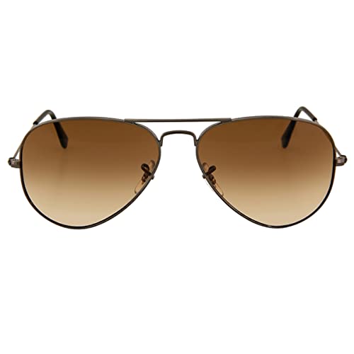 Image of Louis Kouros Armstoner Aviator Classic Trendy 3026 sunglasses | Mirror Lens | 400 UV Protected | For Men's Women's | Medium | 62mm Lens Width
