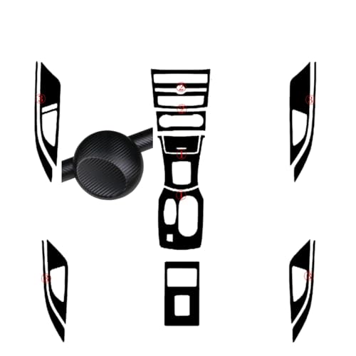 Autocollant en fiber de carbone Infiniti Q30 pour masquer les rayures de console