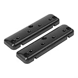 Jotekonoby Rete organizer per armadietti per auto e camper, con corda elastica da 5 m e staffe, recinzione in rete elastica nera per riporre e organizzare interni camper (2 staffe per recinzione)