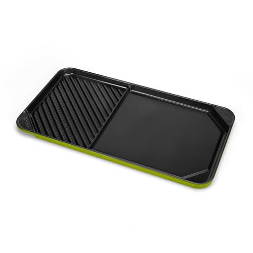 Image of All American 1930 - Ultimate 60 /40 Griddle with Ceramic Non-Stick Coating - Kelp Green - Durable & PFAS Free - Indoor Griddle for Easy Prep, Cooking, & Cleaning - Made in the USA