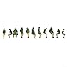 90pcs All Seated 1:87 Painted Figures Passenger HO Scale Sitting People P87S Assorted Poses Model Layout For Sand Table Model Making, Scene Decoration