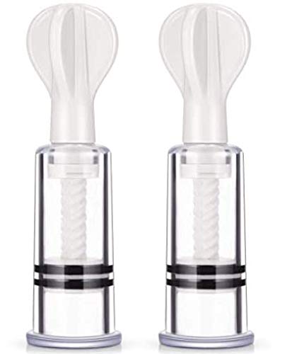 Nipple Suction Cups, 2 Pieces, Breastfeeding Care, Nipple Retractor, for Women with Inset Nipples and Breastfeeding(3x2cm) Electric Foot Massage Device (White)