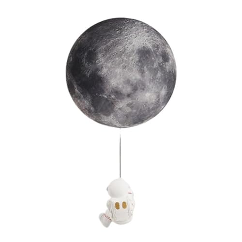 Lámpara de luna astronauta para sala de estudio y mesita de noche