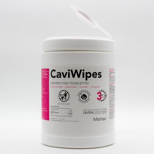 Image of Metrex CaviWipes Disinfecting Wipes, Pop-Up Canister, 160 Ct Fragrance-Free