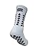 Playing Direct Grip Socks - Anti Slip Sports Socks for Soccer Football Basketball Running Yoga Hiking for Men and Women with Anti Blister Pads - (White, Large)