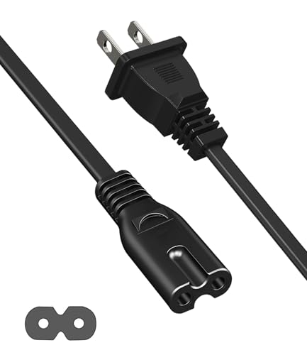 Image of AC Power Cord for Xbox One X /S, Xbox Series S /X, PS5 /PS4 /PS3 Slim Power Cable Replacement 3 Feet