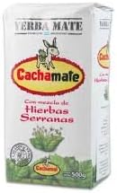 YERBA MATE CACHAMATE SERRANAS HERBAL BLEND - HIERBAS SERRANAS - 500 GR/1.1 LB (2 PACK)
