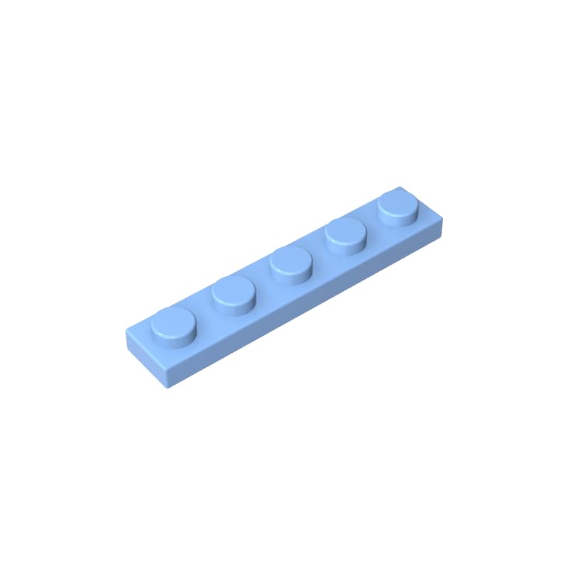 GDS-90026 78329 Foundation Plate 1x5 Base Plate, Bright Light Blue, 50 PCS โ image 1