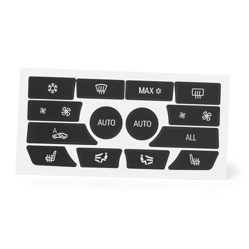 Kit autocollants touches climatisation BMW Série 5 finition noire mate premium