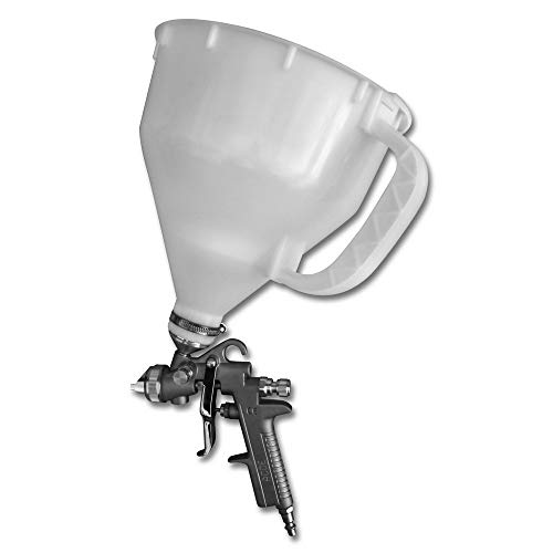 Cevik CA-1806L - Pistola de pintar por gravedad. Especial Lisos y pintura plástica. Cuerpo de aluminio, depósito de nylon. 5000 cc. 3,5 bar.