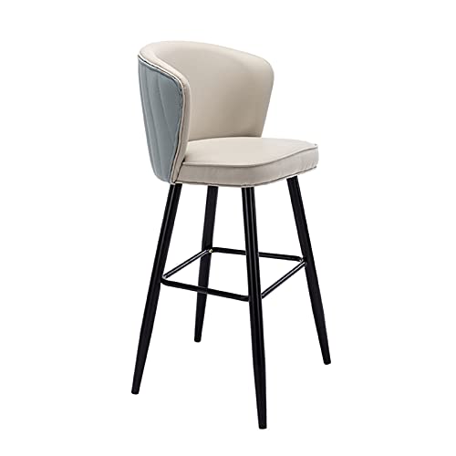 Tabourets de bar confortables bleus de 75 cm pour soulager le dos en cuisine