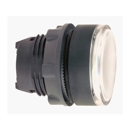 Bouton poussoir lumineux LED blanc double pour eclairage de couloir et entree
