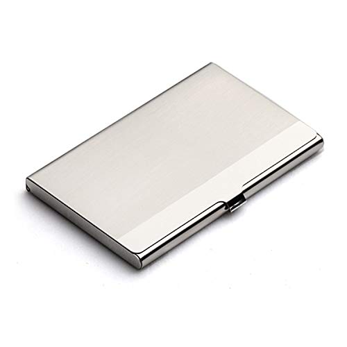 Business Card Case Metal Stainless Steel Name Organizers Pocket 92x58mm Card Display Stand