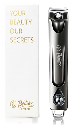 Image of Beaute Secrets Adult Nail Cutter with Inbuilt Nail Filer | Premium Stainless Steel Nail Clipper | Ultra Sharp Heavy Duty Nail Trimmer for Men & Women | Professional Grooming Tool