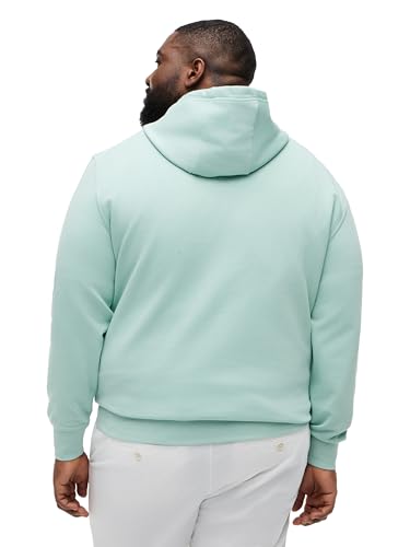 Image of Tommy Hilfiger Men's Medium Weight Cotton Hoodie Sweatshirt With Printed Stacked Chest Graphic