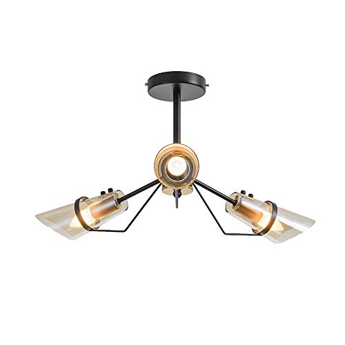 Éclairage pendentif moderne du milieu de siècle design en verre