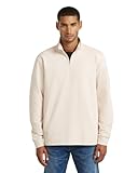 G-STAR Raw C.V. Men’s Tweeter Half Zip ls T-Shirt, White, M