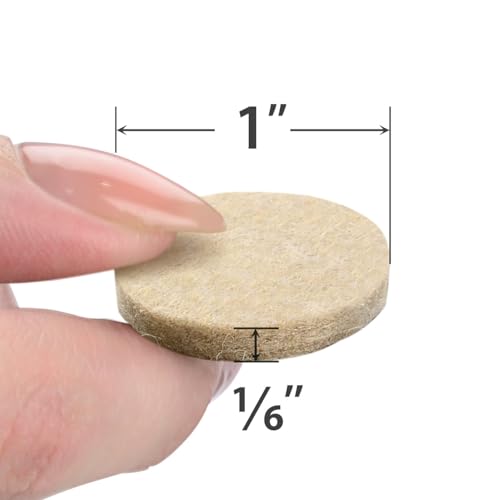 Image of Ahamo 48 PCS Silicone Chair Leg Floor Protectors - Anti-Slip Furniture Leg Caps (25mm x 4mm) | Noise-Reducing Buffer for Furniture Legs | Table /Chair Rubber Leg Caps (Beige)