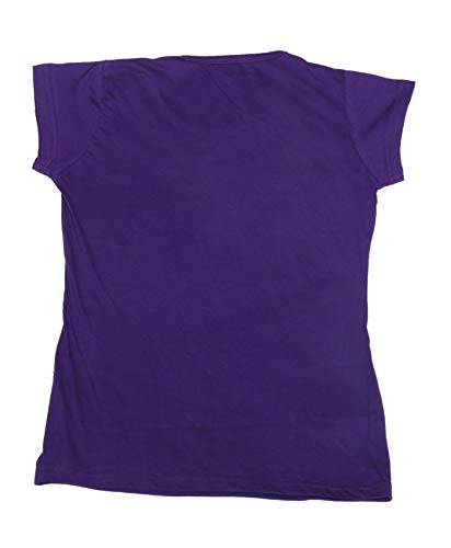 Image of indi weaves Girls Pure Cotton Chest Printed Half Sleeves Round Neck T-Shirts (Pack of 4)