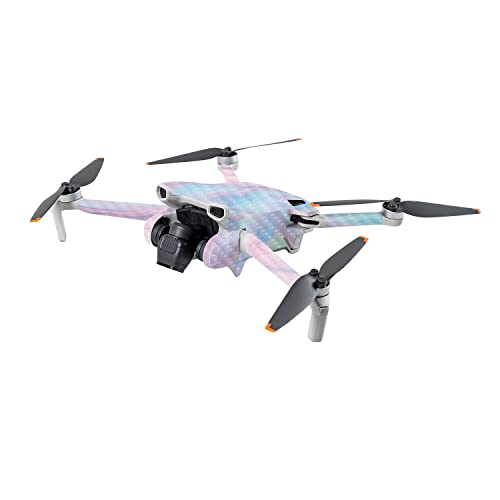 Image of MightySkins Carbon Fiber Skin Compatible with DJI Mini 3 - Pastel Wave | Protective, Durable Textured Carbon Fiber Finish | Easy to Apply | Made in The USA