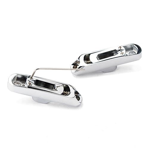 SUPVOX Bass Bridge Clamp Set 4 Pcs Guitar Bridge Saddle for Bass Guitar Zinc Alloy Material