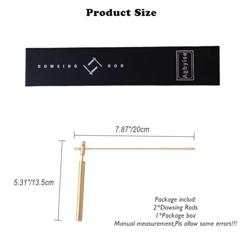 Copper Dowsing Rod Upgraded Flexible RotationTool - 2PCS Divining Rods with Bag - Detect Gold, Water, Ghost Hunting Finding Items,Paranormal,Yes No Questions.Etc.
