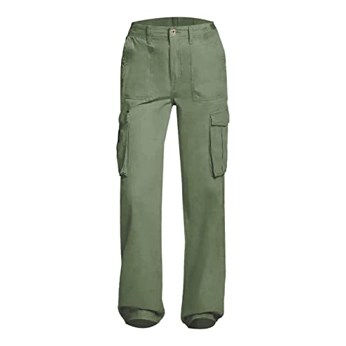 Pantalon confortable pour femme 7/8 ample avec taille haute AG
