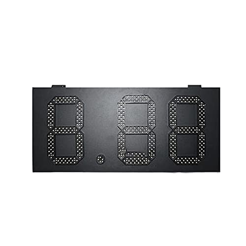 Cronómetro portátil para gimnasio, panel LED impermeable de 12 pulgadas, formato 8.88, color blanco, señal digital para precios de gasolina al aire libre (cuenta regresiva de 3 dígitos) miniatura 4