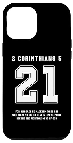 iPhone 14 Pro Max 2 Corinthians 5:21 Bible Verse Team Sports Jersey Christian Case