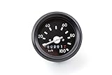 oldtimer tachometer reparatur schwarzer Außenring Tacho 60mm Durchmesser bis 100kmh ohne Blinkkontrolle passend für Simson S50, S70, S51N, SR50, SR80, SR50/1B, SR50N