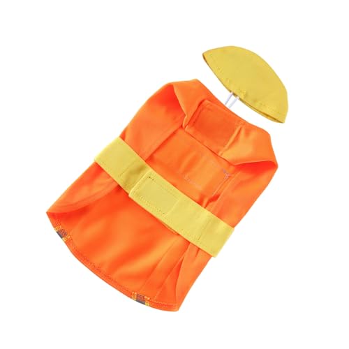 Disfraz decorativo para perros talla M color naranja