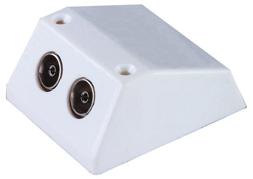 Dual Coaxial Outlet, White
